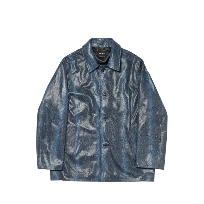 Thumbnail LEATHER JACKET BLUE one color
