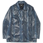 Thumbnail LEATHER JACKET BLUE one color