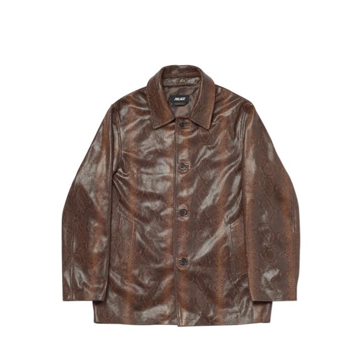 LEATHER JACKET BROWN one color