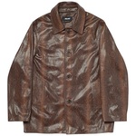 Thumbnail LEATHER JACKET BROWN one color