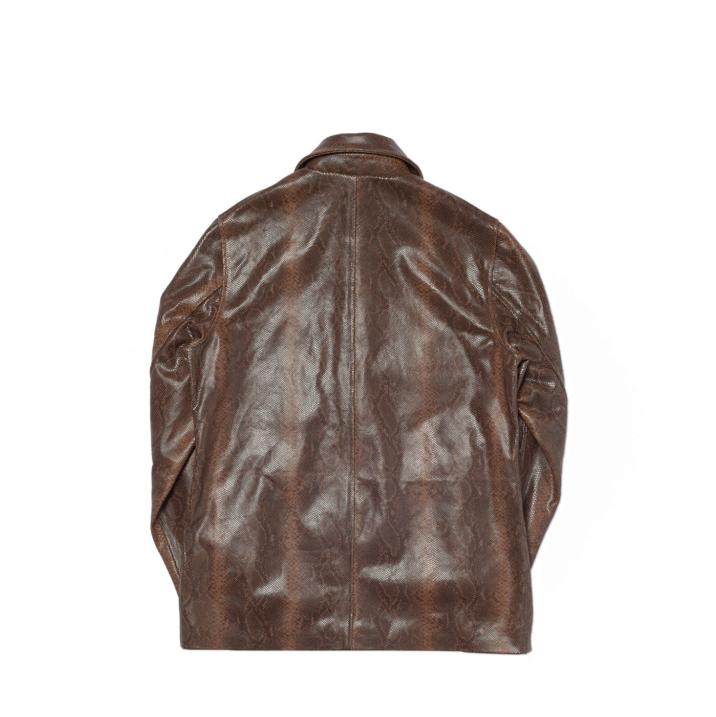 LEATHER JACKET BROWN one color