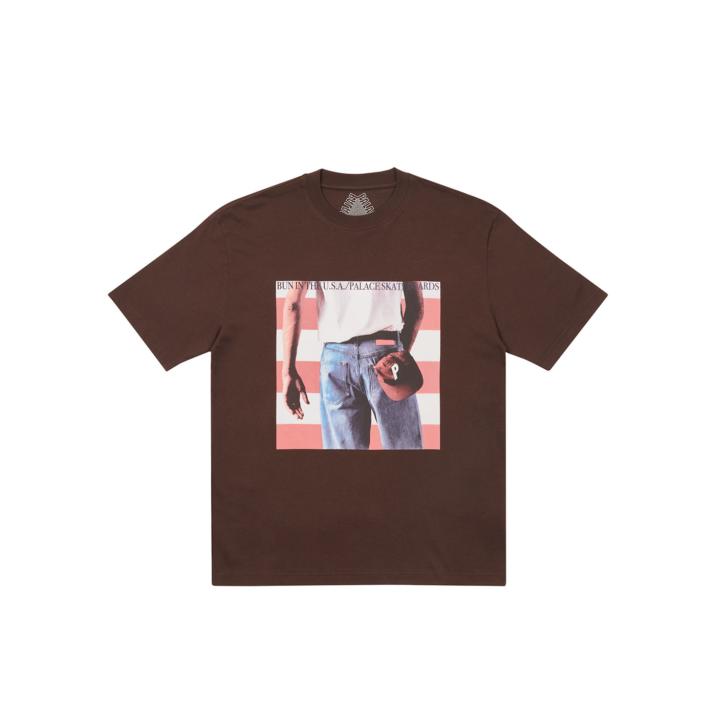 BORN TO BUN T-SHIRT BROWN one color