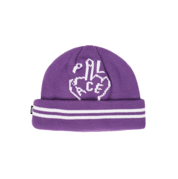 FINGER UP BEANIE PURPLE one color