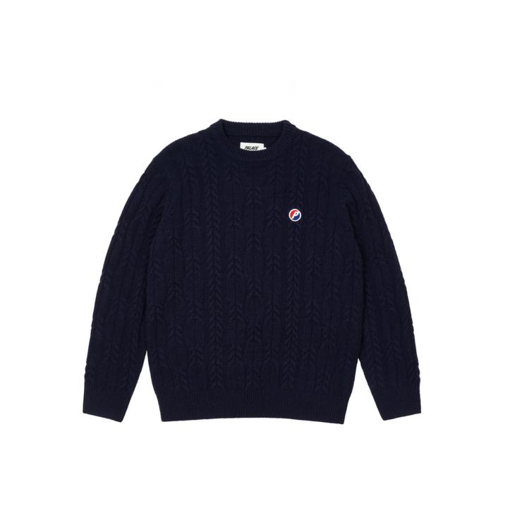 Thumbnail CABLE KNIT BLUE one color