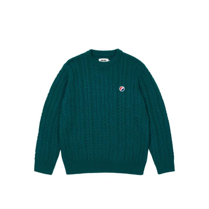 Thumbnail CABLE KNIT TEAL one color