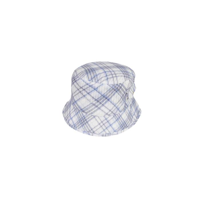 Thumbnail WARP CHECK BUCKET HAT BLUE one color