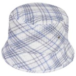 Thumbnail WARP CHECK BUCKET HAT BLUE one color