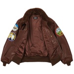 Thumbnail LEATHER FLIGHT JACKET  BROWN one color