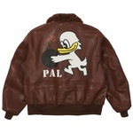 Thumbnail LEATHER FLIGHT JACKET  BROWN one color