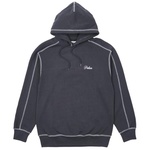 Thumbnail CHAIN STITCH HOOD SLATE BLUE one color