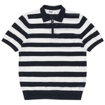 Thumbnail STRIPE MESH POLO NAVY / WHITE one color