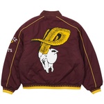 Thumbnail PALACE GOATS VARSITY JACKET BURGUNDY one color
