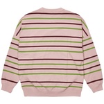 Thumbnail STRIPE DROP SHOULDER CREW PINK one color