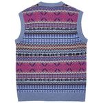 Thumbnail FAIRISLE KNIT VEST PURPLE one color
