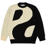Thumbnail YIN YANG KNIT CREAM / BLACK one color