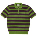 Thumbnail STRIPE MESH POLO GREEN / PURPLE one color