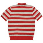 Thumbnail STRIPE MESH POLO RED / GREY one color