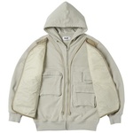 Thumbnail TACTICAL ZIP HOOD BONE one color
