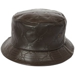 Thumbnail PAL-M-GRAM LEATHER BUCKET HAT BROWN one color