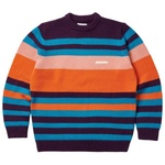 Thumbnail HEAVY STRIPE KNIT ORANGE one color