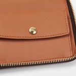 Thumbnail PAL-M-GRAM LEATHER ZIP WALLET BROWN one color