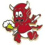 Thumbnail TEMPTATION PIN BADGE RED one color