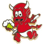 Thumbnail TEMPTATION PIN BADGE RED one color