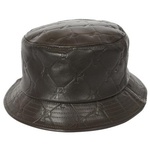 Thumbnail PAL-M-GRAM LEATHER BUCKET HAT BROWN one color