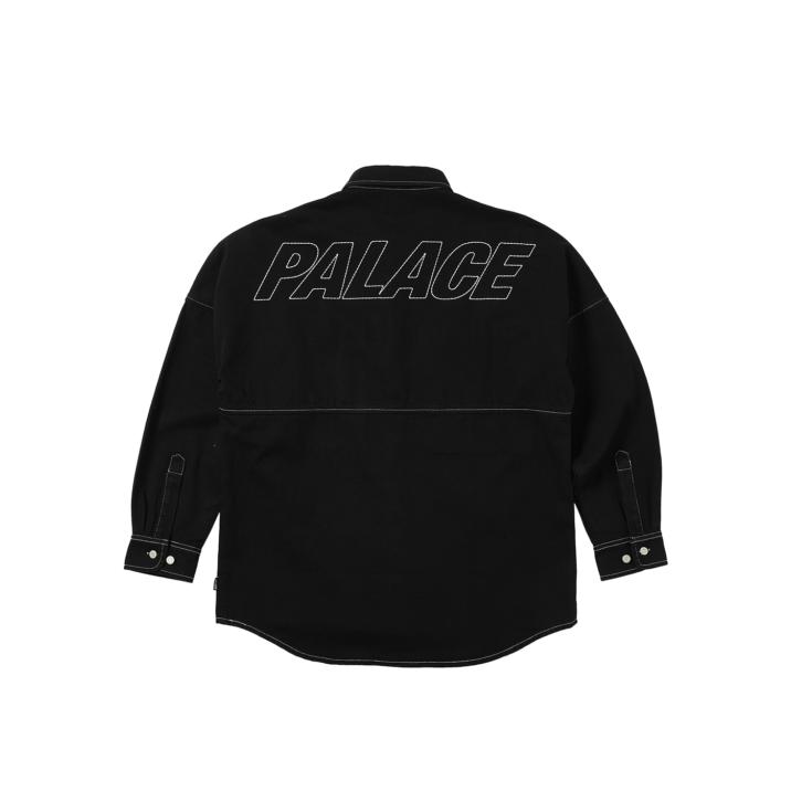 Thumbnail STITCH UP DROP SHOULDER SHIRT BLACK one color