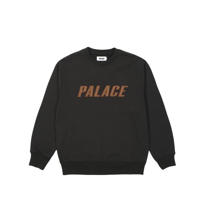 Thumbnail IRIDESCENT APPLIQUE CREW BLACK one color