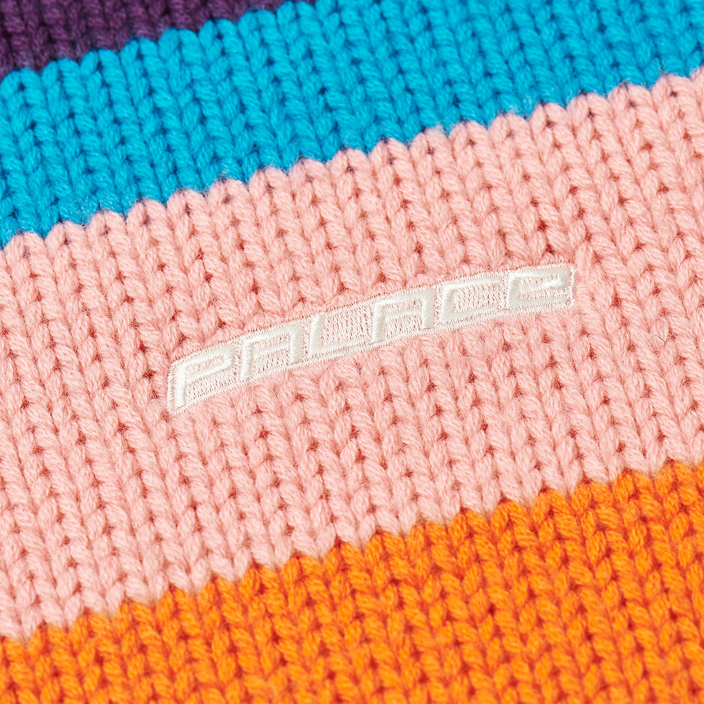 Thumbnail HEAVY STRIPE KNIT ORANGE one color