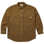 Thumbnail STITCH UP DROP SHOULDER SHIRT BROWN one color