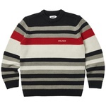 Thumbnail HEAVY STRIPE KNIT NAVY one color