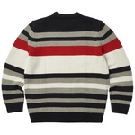 Thumbnail HEAVY STRIPE KNIT NAVY one color