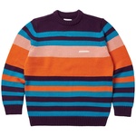 Thumbnail HEAVY STRIPE KNIT ORANGE one color