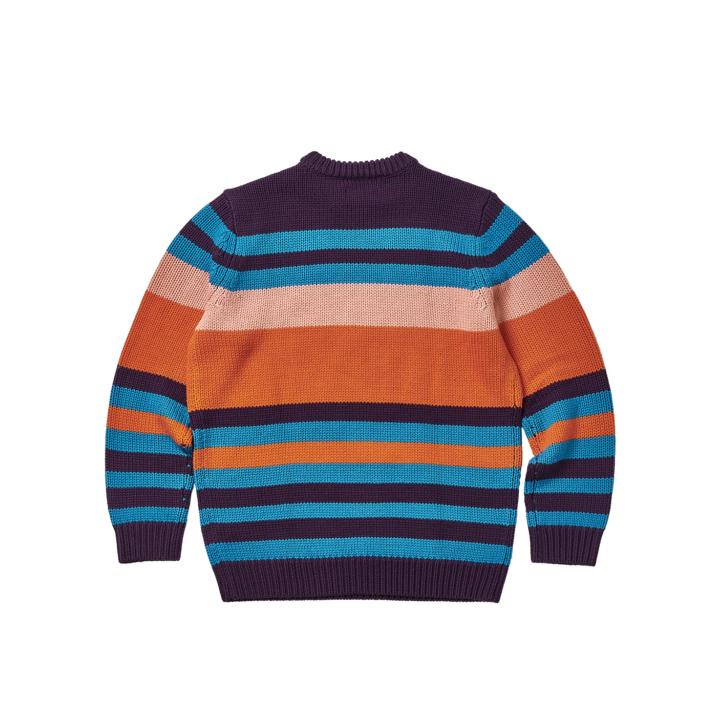 Thumbnail HEAVY STRIPE KNIT ORANGE one color