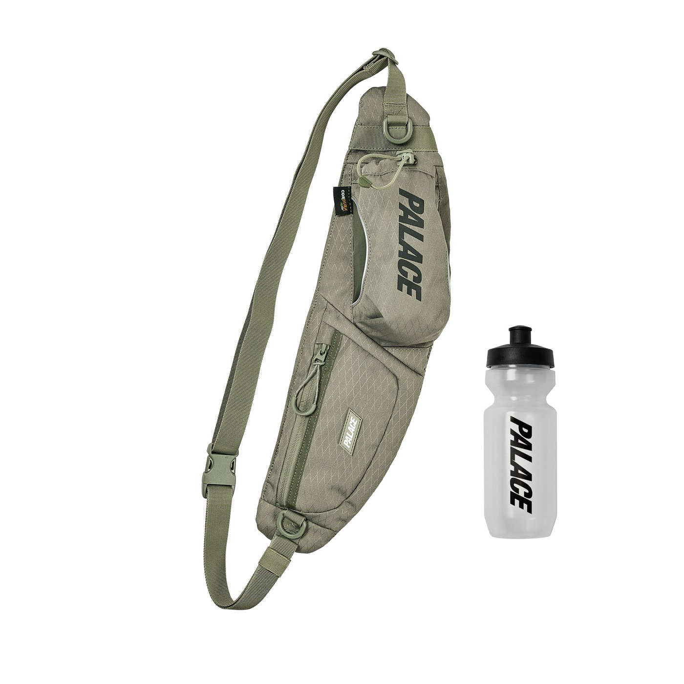 Cordura Y-Rip Bottle Pack Olive - Spring 2024 - Palace Community