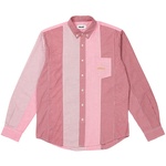 Thumbnail PATCHWORK STRIPE SHIRT RED one color