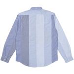 Thumbnail PATCHWORK STRIPE SHIRT BLUE one color
