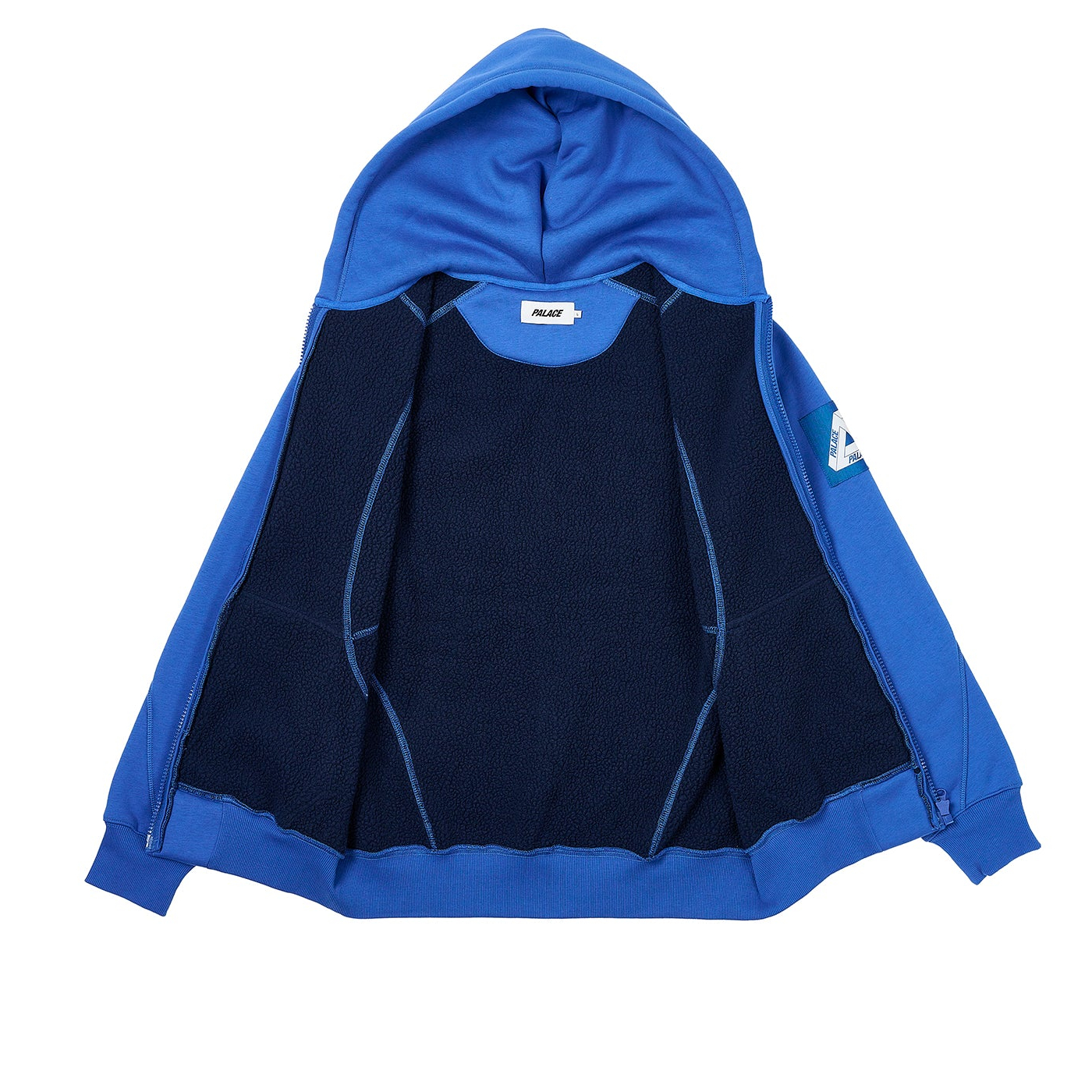 Thumbnail BONDED SHERPA ZIP HOOD PALATIAL BLUE one color