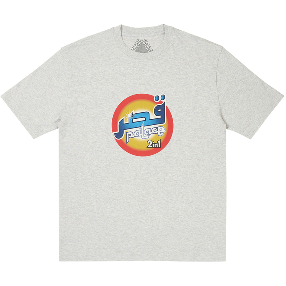 Thumbnail WASHED T-SHIRT GREY MARL one color