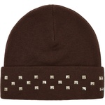 Thumbnail EMOTIONAL STUDDED BEANIE BROWN one color