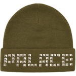 Thumbnail EMOTIONAL STUDDED BEANIE THE DEEP GREEN one color