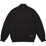 Thumbnail PATCHWORK ZIP KNIT BLACK one color