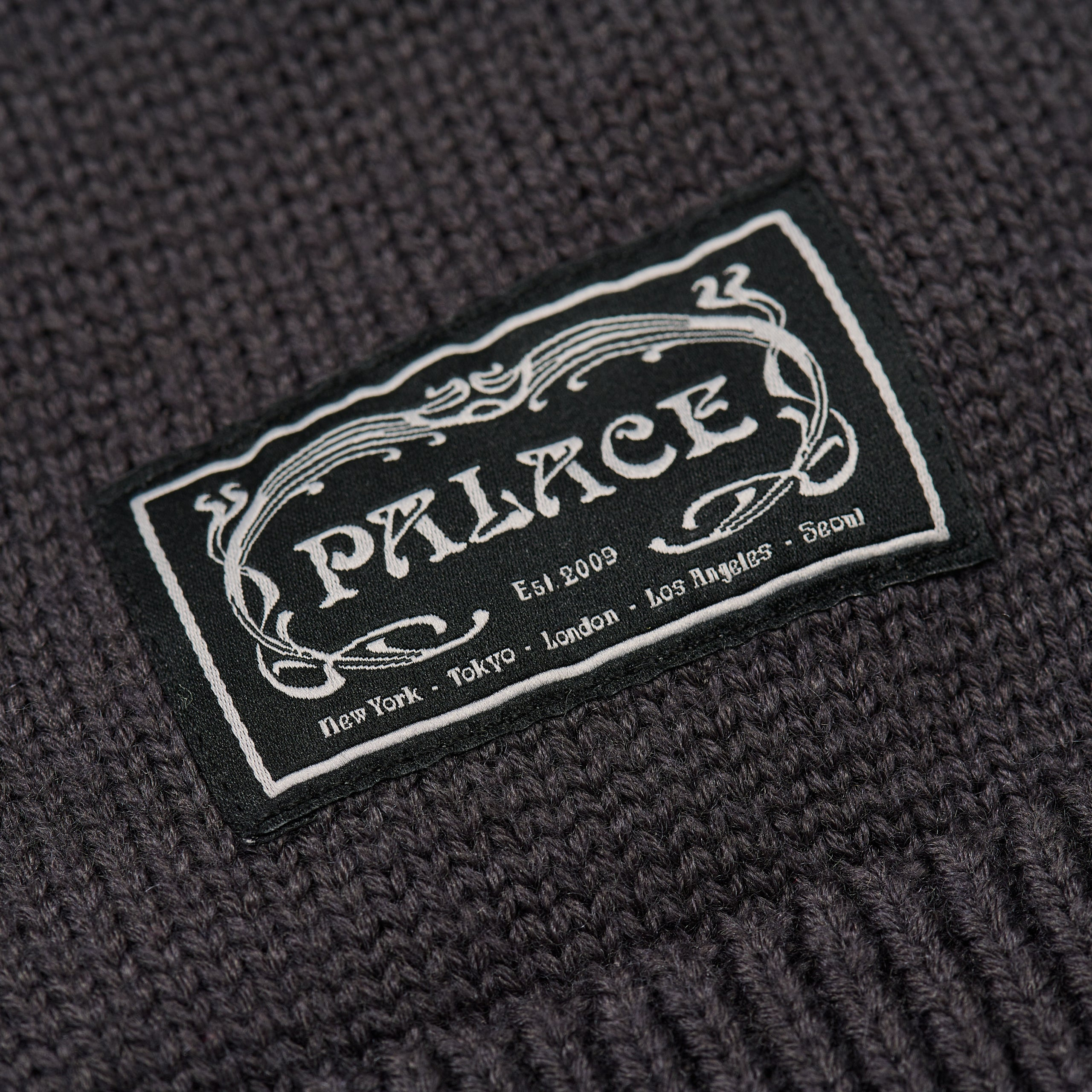 Thumbnail PATCHWORK ZIP KNIT BLACK one color