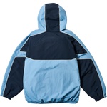 Thumbnail PIPED HOODED SHELL JACKET BLUE one color