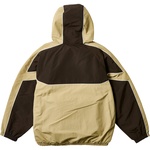 Thumbnail PIPED HOODED SHELL JACKET BROWN one color