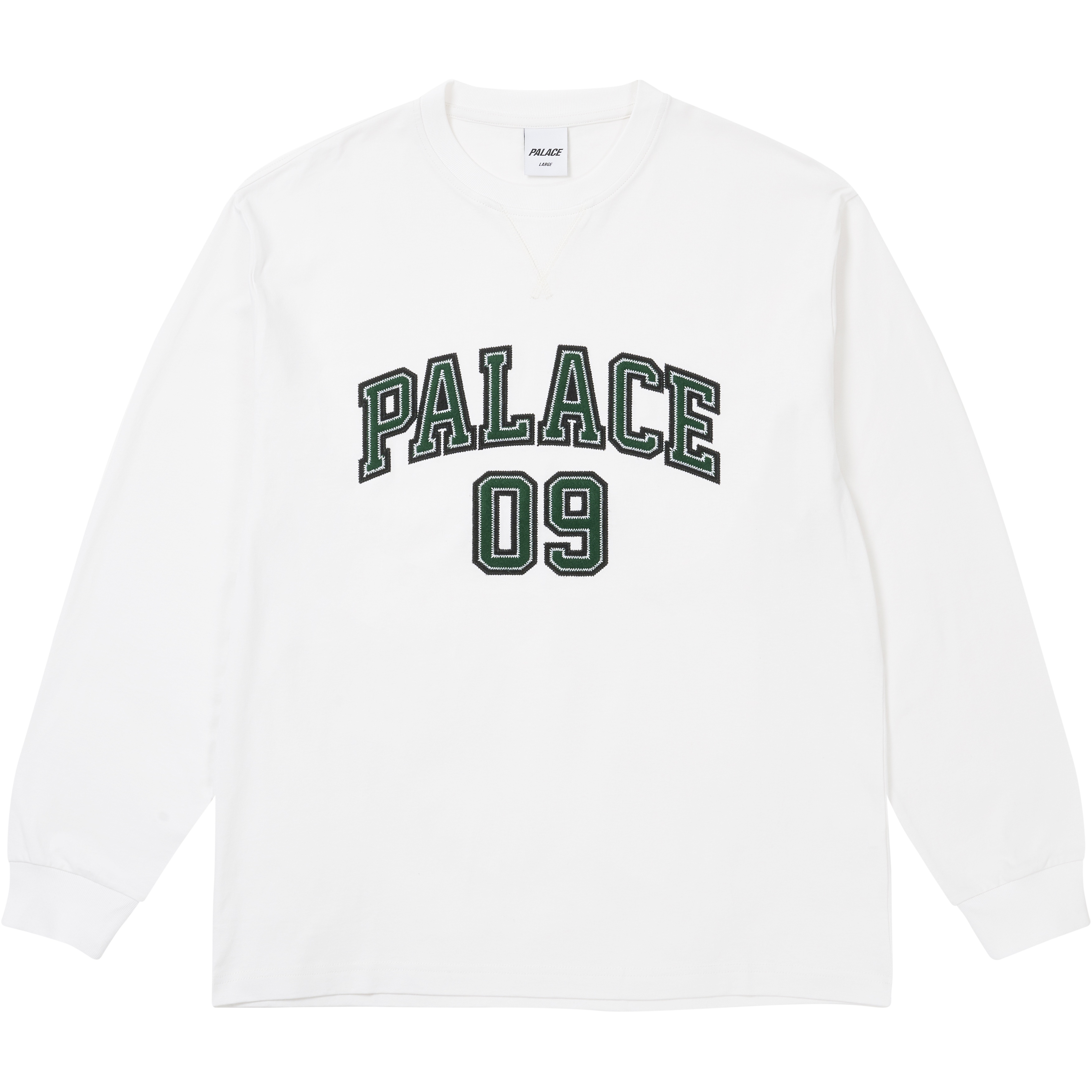 Palace 09 PALACE LONGSLEEVE WHITE