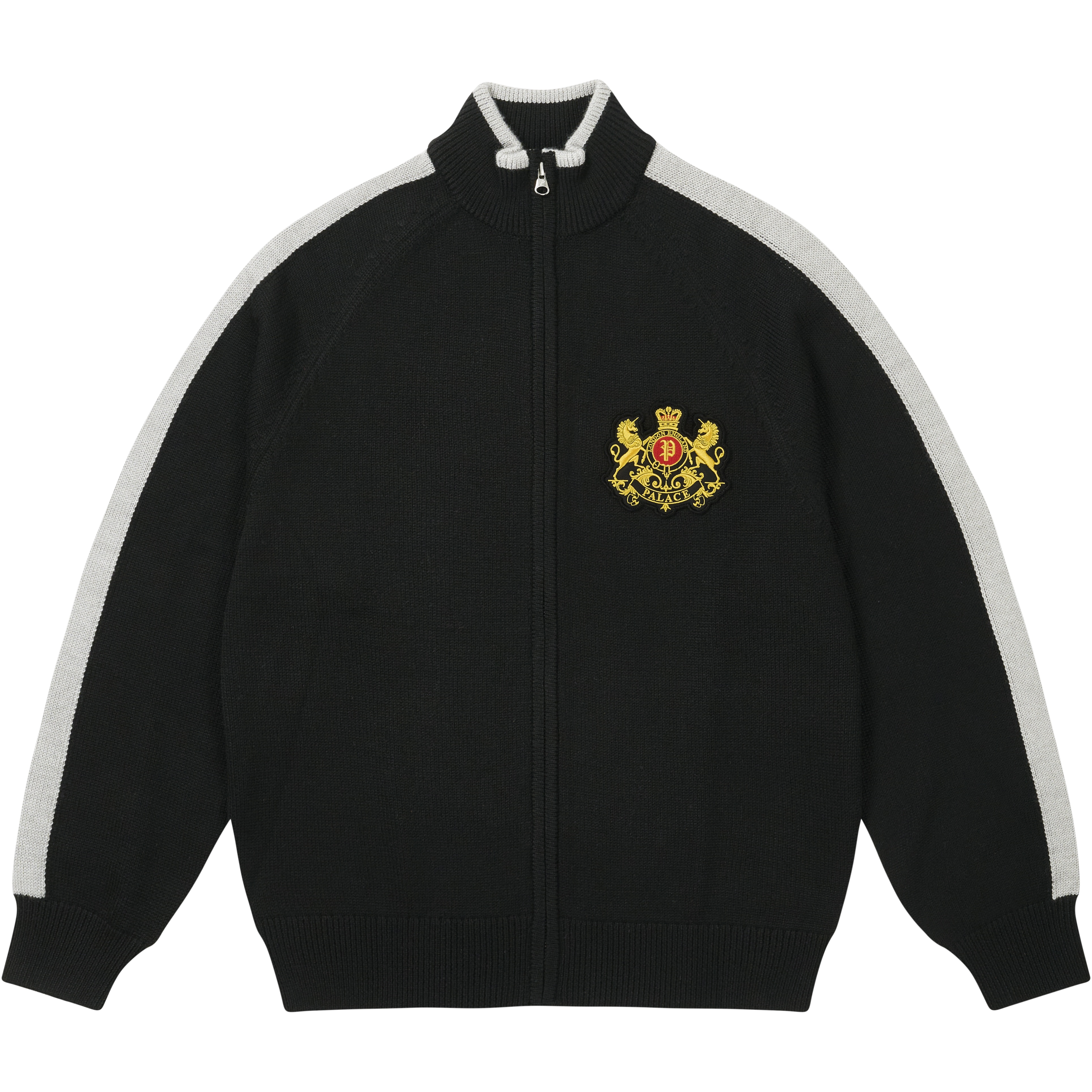 Palace ESTABLISHED ZIP FUNNEL KNIT BLACK