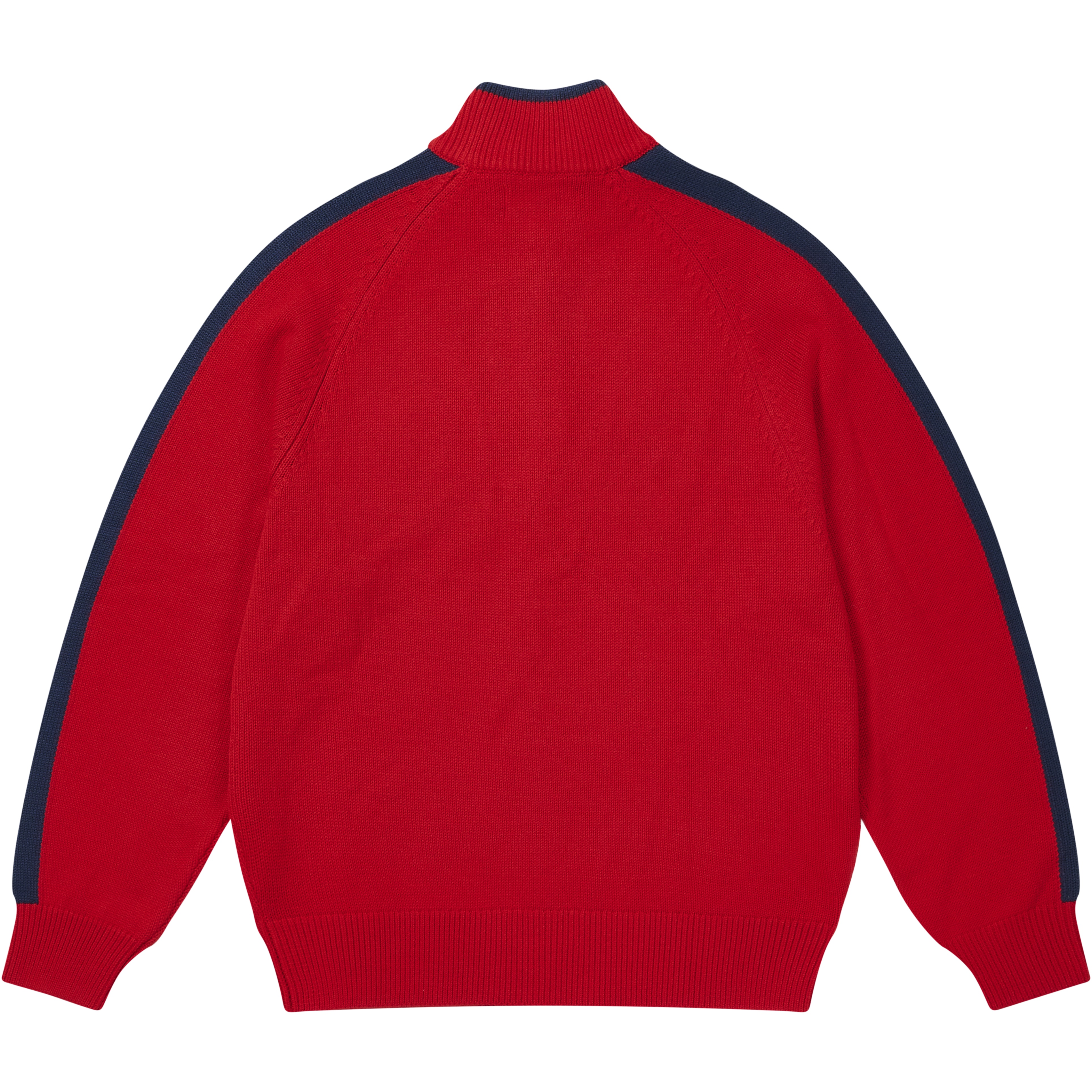 Thumbnail ESTABLISHED ZIP FUNNEL KNIT TRUEST RED one color